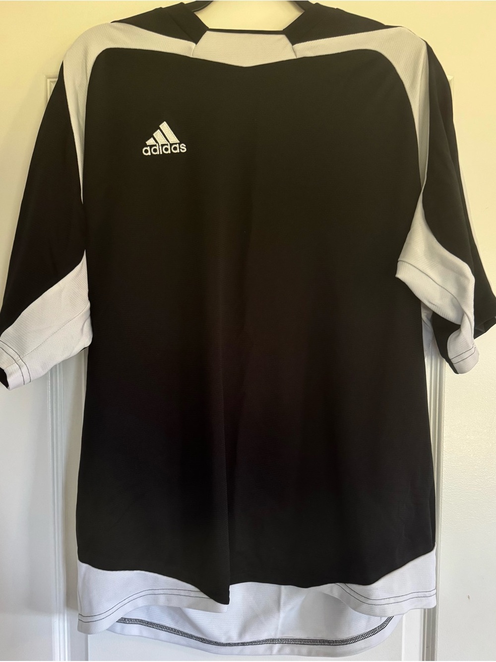 Adidas Men’s Large Black White Climalite Athletic Soccer Training Shirt